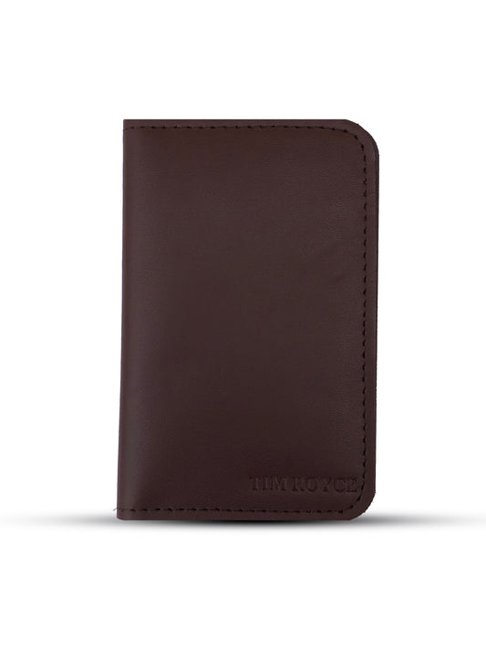 Brown Cow Leather Card Holder Wallet – Slim Bi-Fold.