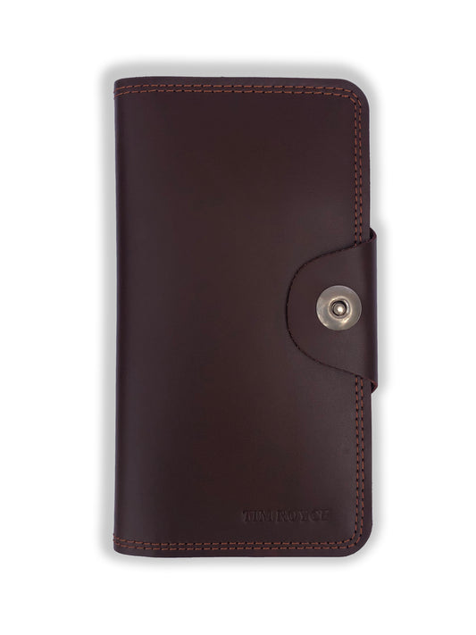 Brown Long Leather Wallet